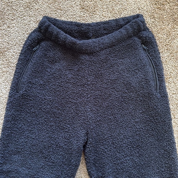 Skims Cozy Knit Unisex Teddy Sherpa Jogger Onyx Black - Picture 5 of 9